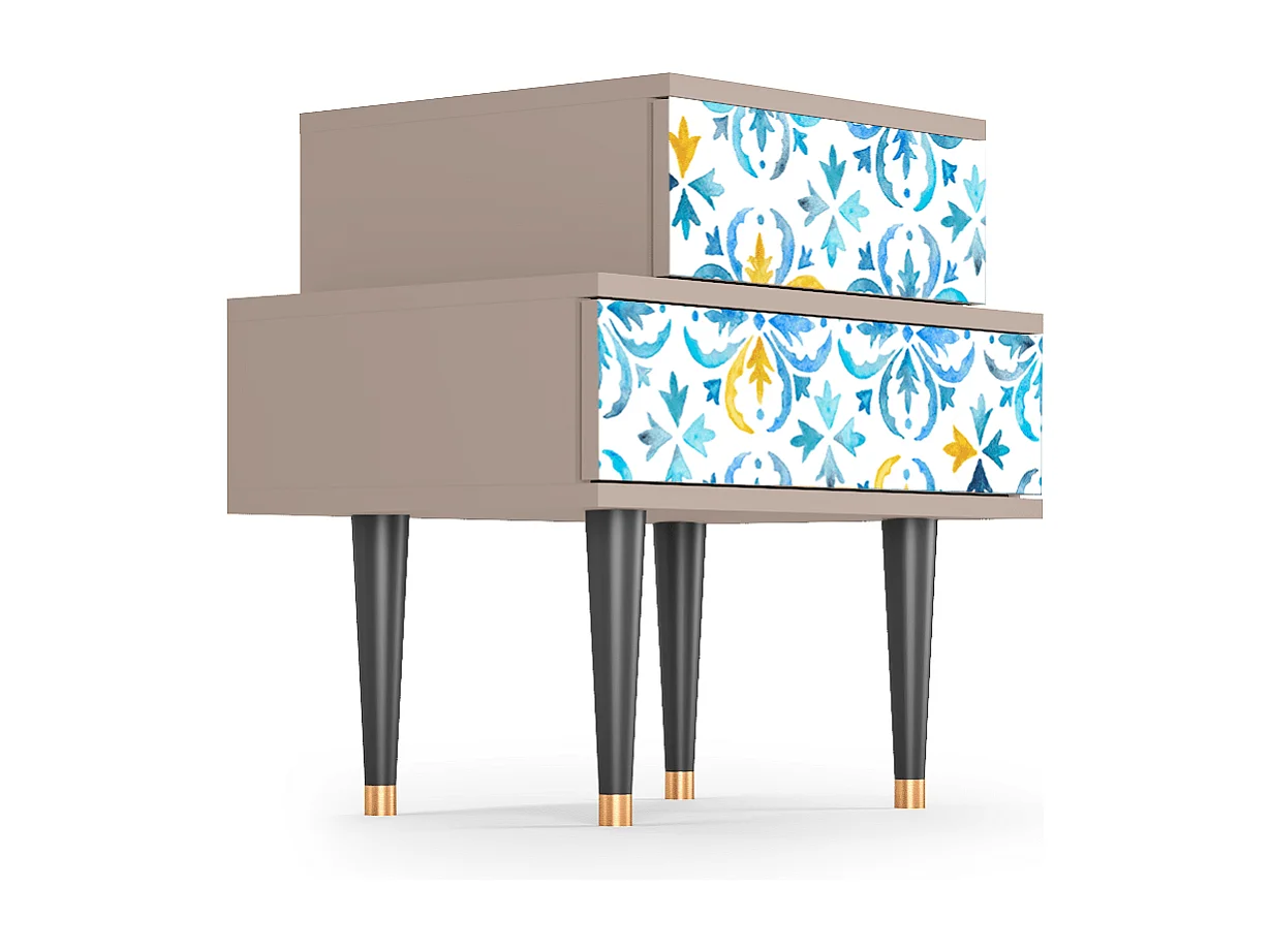 Nachttisch - 58х58х41 cm - NS1 - Lisbon Flover, Latte