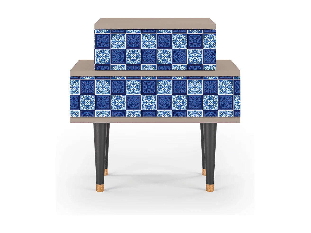 Table de nuit - 58х58х41 cm - NS1 - Light Path, Latte