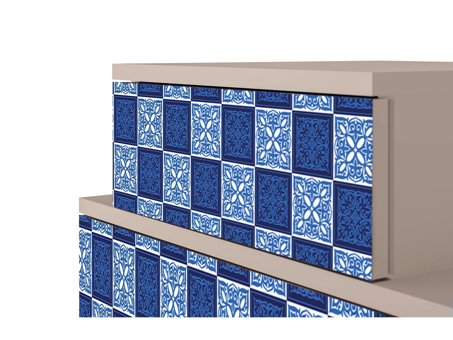 Table de nuit - 58х58х41 cm - NS1 - Light Path, Latte