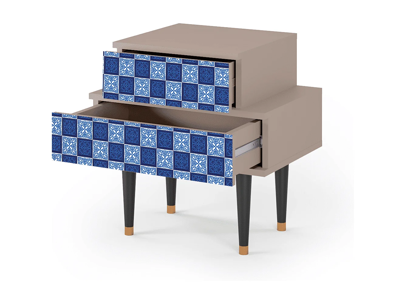 Table de nuit - 58х58х41 cm - NS1 - Light Path, Latte