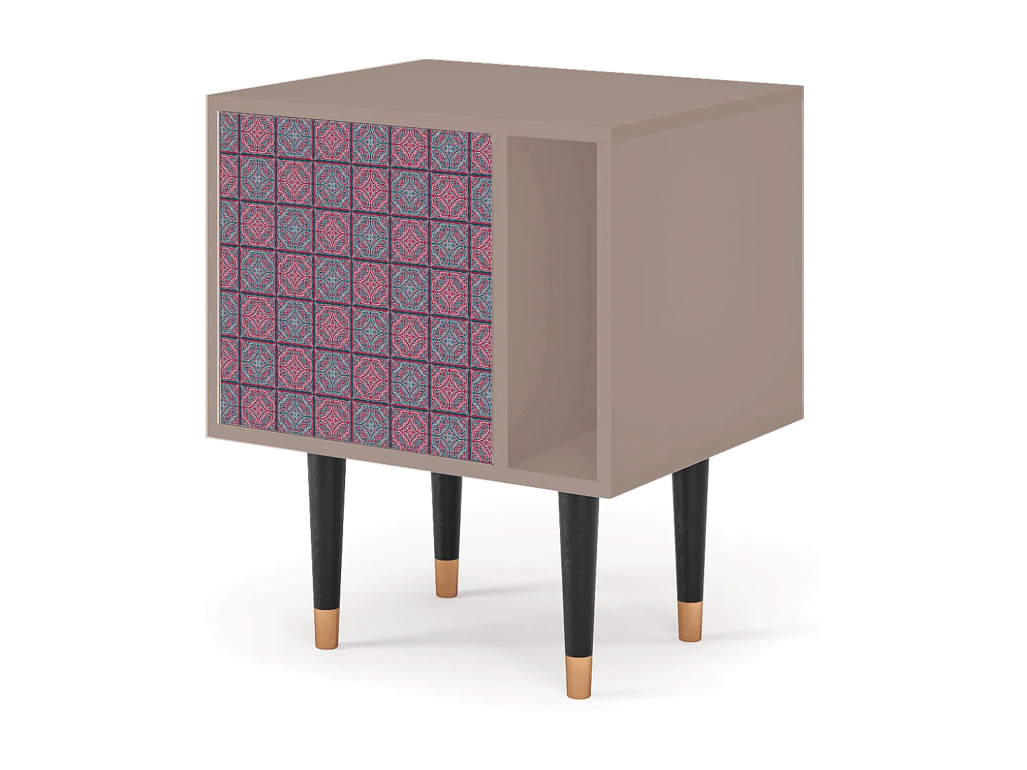 Table de nuit - 57х69х48 cm - S2 - Riviera Mosaic, Latte