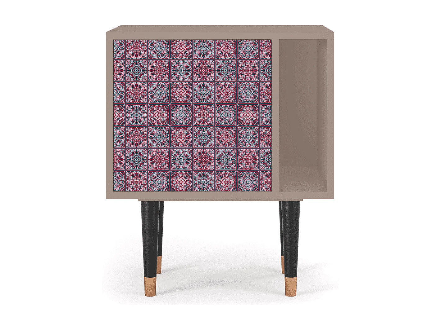 Comodino - 57х69х48 cm - S2 - Riviera Mosaic, Latte