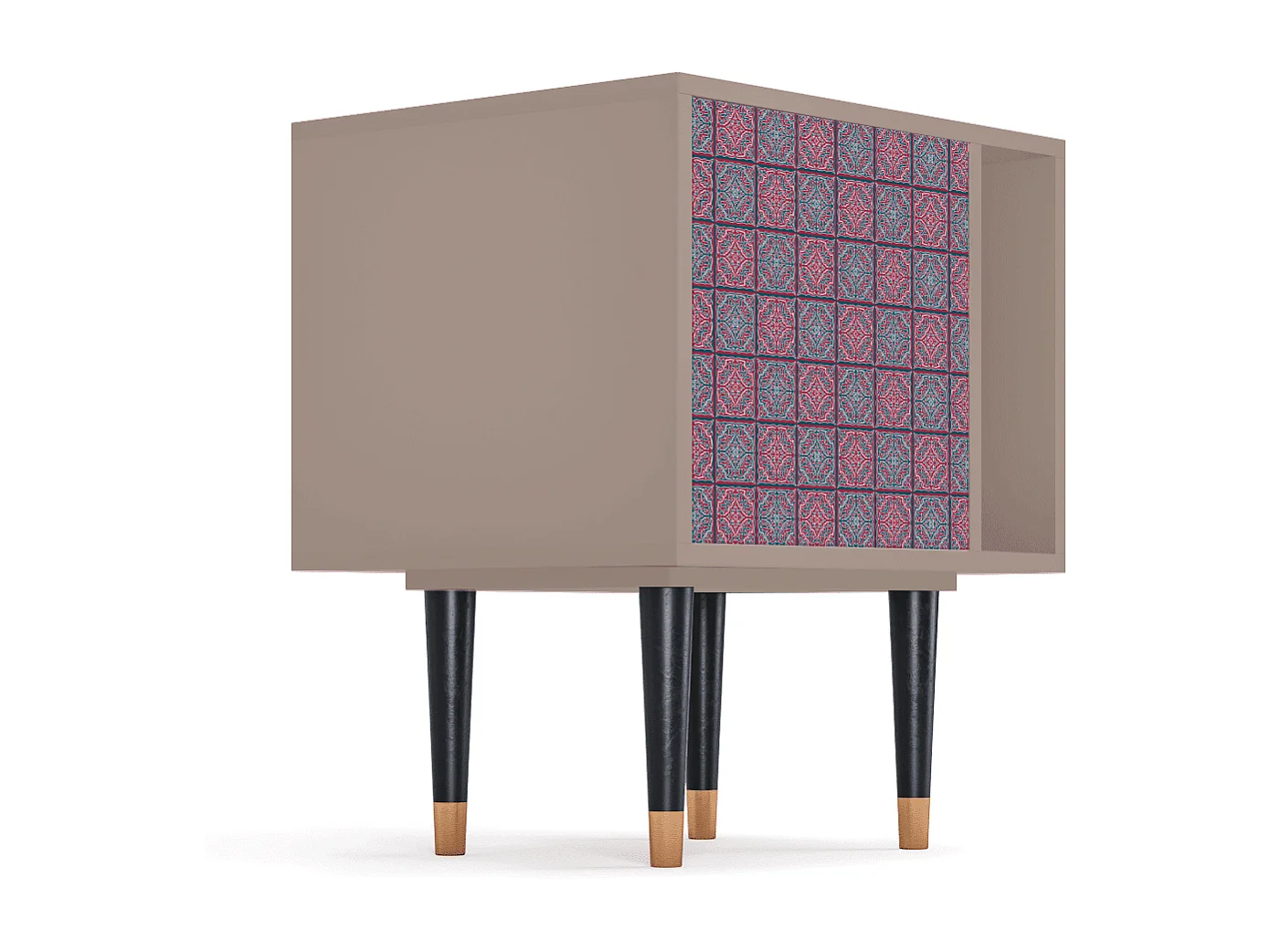 Comodino - 57х69х48 cm - S2 - Riviera Mosaic, Latte