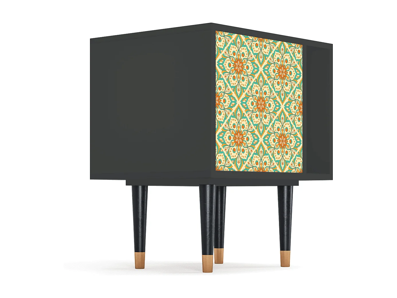 Criado-mudo - 57х69х48 cm - S2 - Hindu Daisy, Antracite