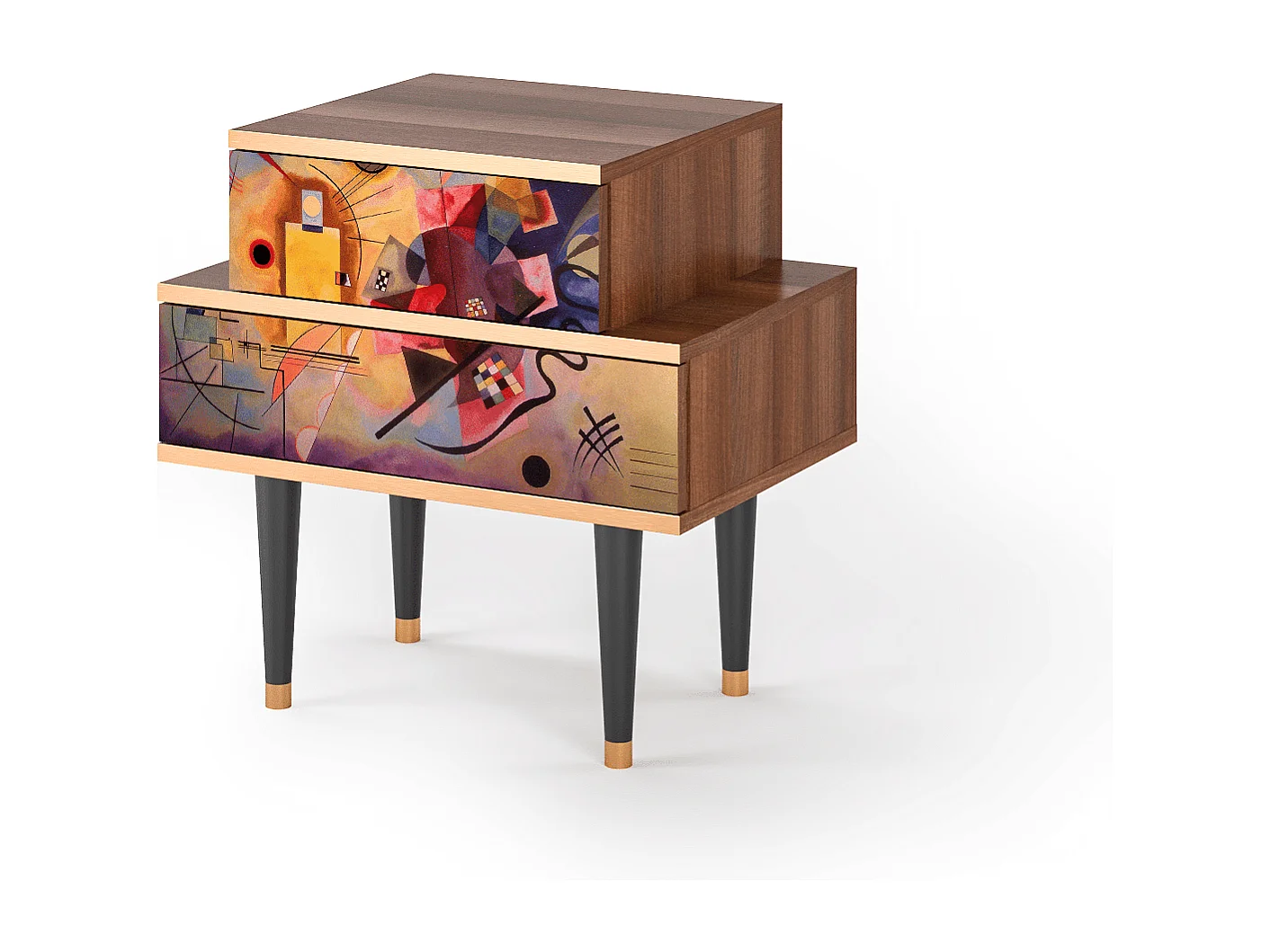 Table de nuit - 58х58х41 cm - NS1 - Kandinsky, Noyer