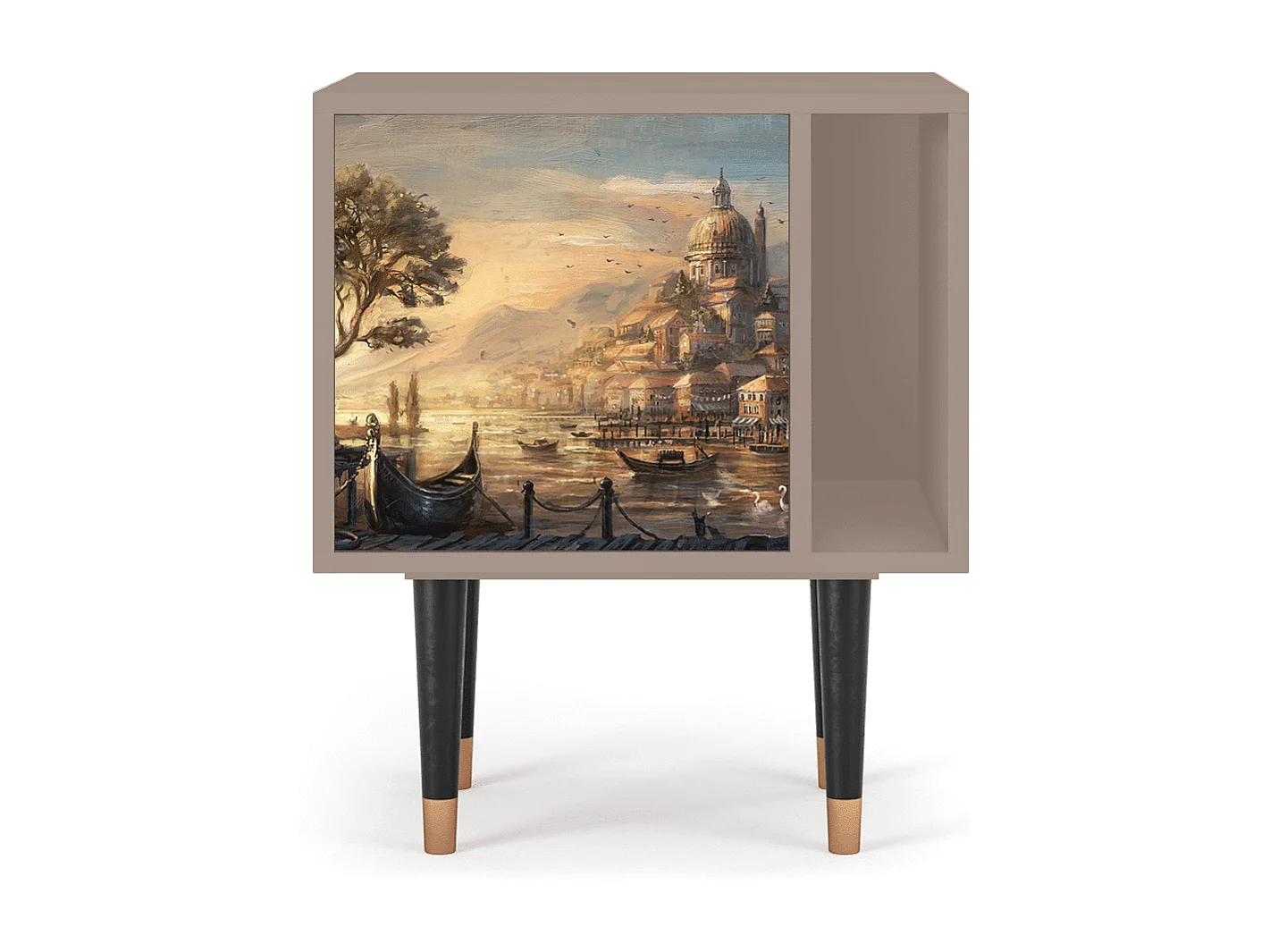 Mesita de noche - 57х69х48 cm - S2 - Venice, Latte