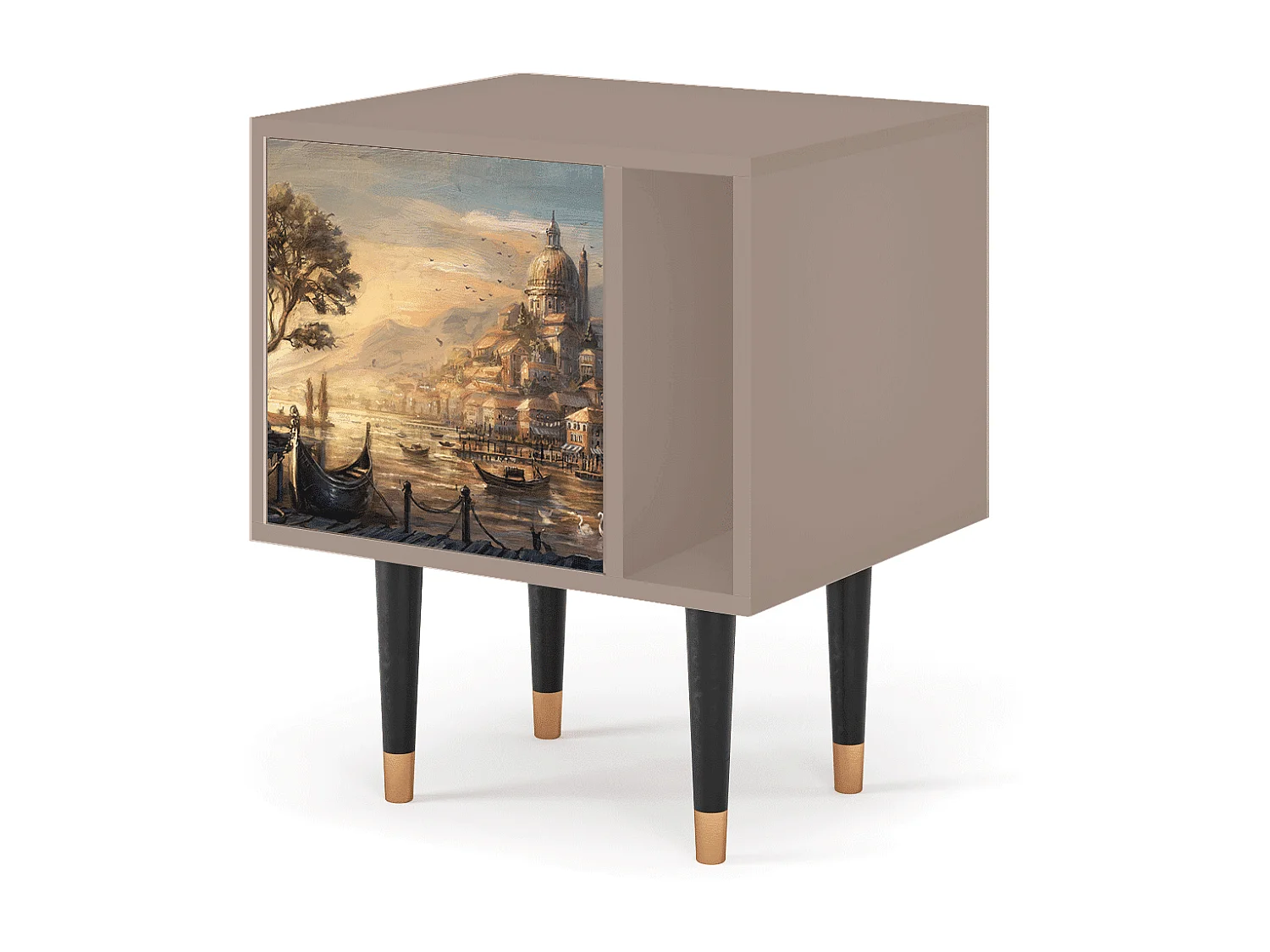Table de nuit - 57х69х48 cm - S2 - Venice, Latte