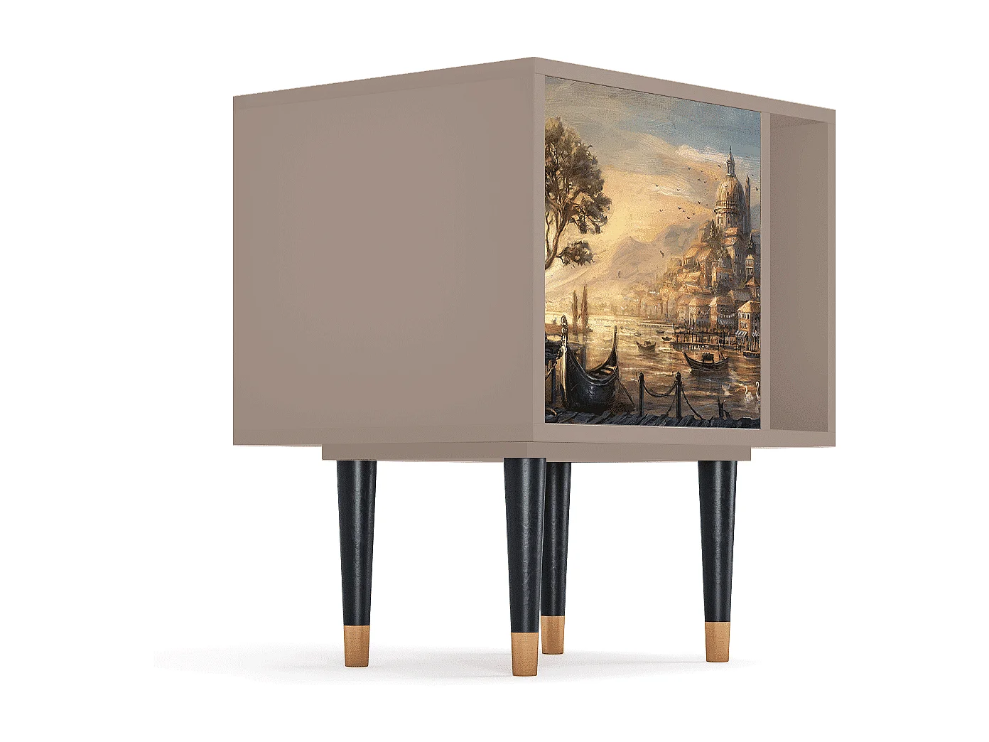 Table de nuit - 57х69х48 cm - S2 - Venice, Latte