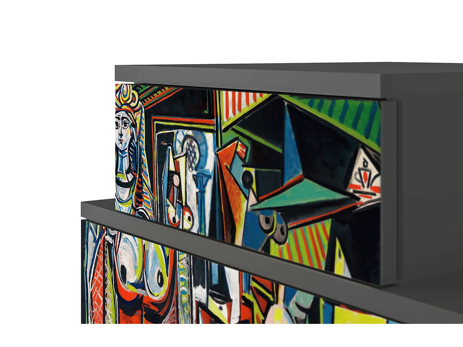 Table de nuit - 58х58х41 cm - NS1 - Women of Algiers, Anthracite