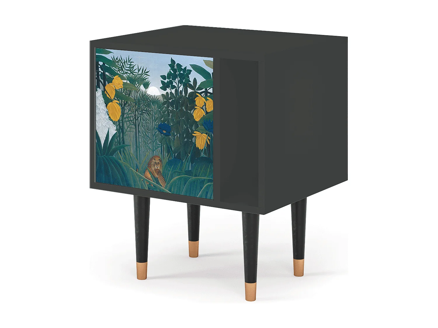 Nachtkastje - 57х69х48 cm - S2 - The Repast of the Lion, Antraciet