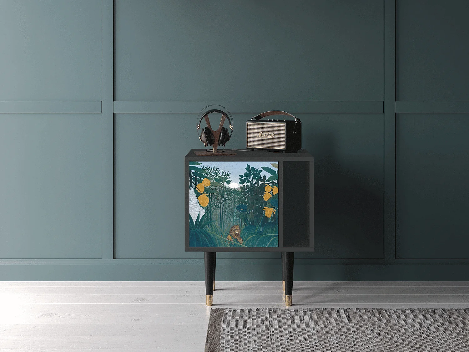 Table de nuit - 57х69х48 cm - S2 - The Repast of the Lion, Anthracite