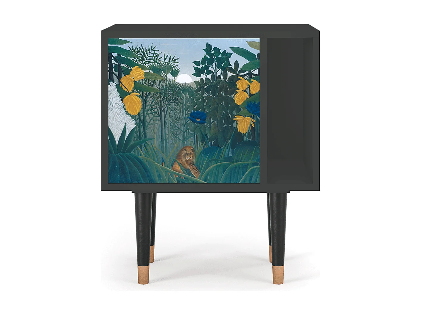 Table de nuit - 57х69х48 cm - S2 - The Repast of the Lion, Anthracite