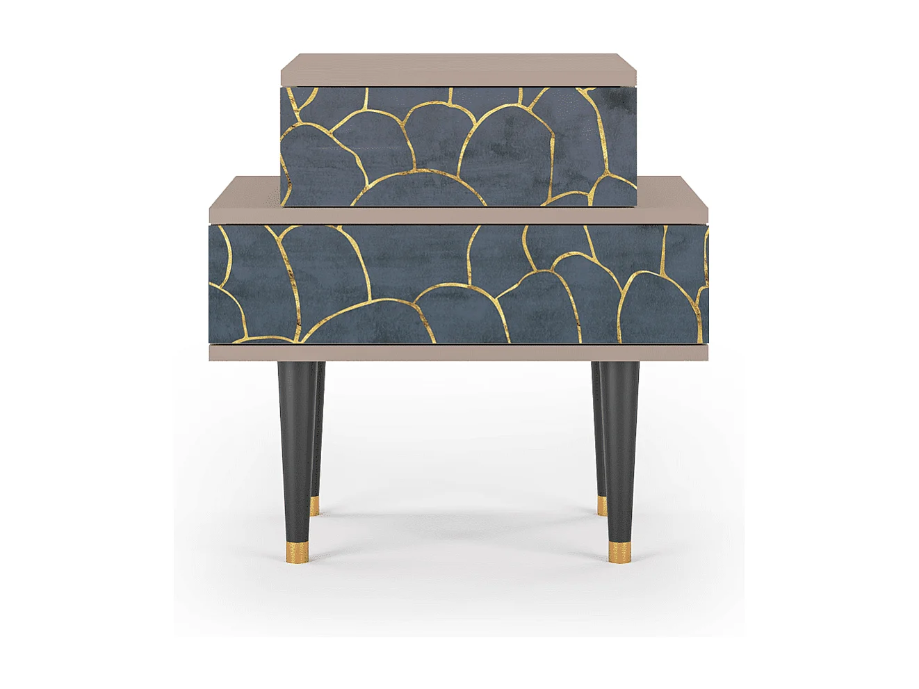 Table de nuit - 58х58х41 cm - NS1 - Blue Lagoon, Latte