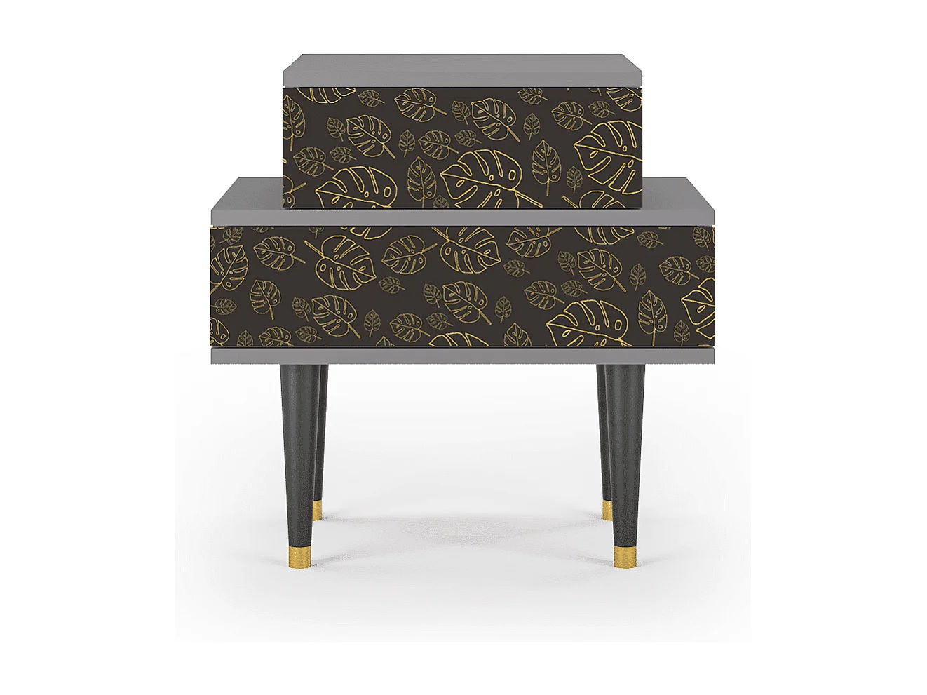 Nachttisch - 58х58х41 cm - NS1 - Fall Of The Leaves, Grau