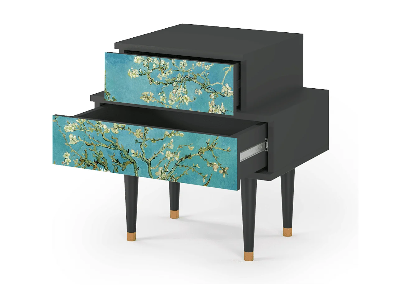 Criado-mudo - 58х58х41 cm - NS1 - Almond Blossom, Antracite