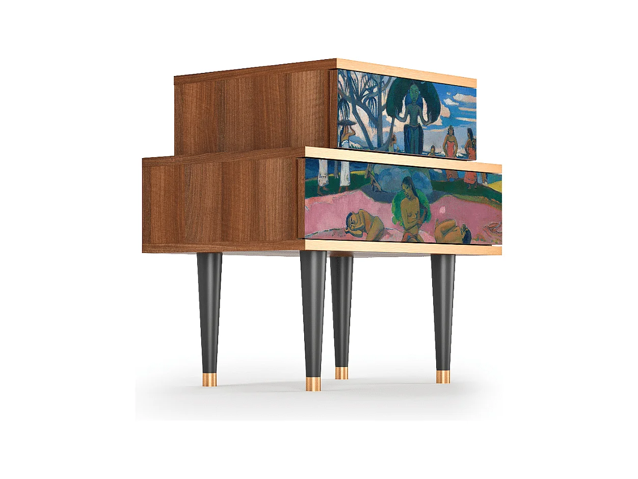 Nachttisch - 58х58х41 cm - NS1 - Day of the God, Walnuss