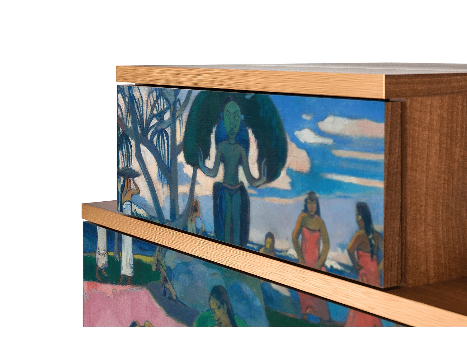 Table de nuit - 58х58х41 cm - NS1 - Day of the God, Noyer