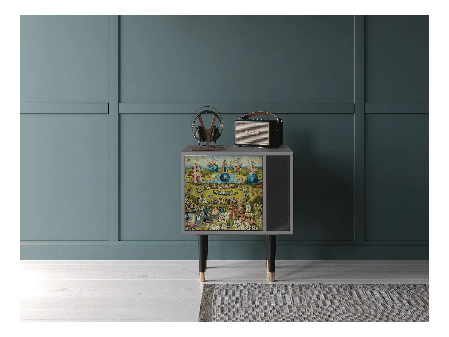 Comodino - 57х69х48 cm - S2 - The Garden 2 by Bosch, Grigio