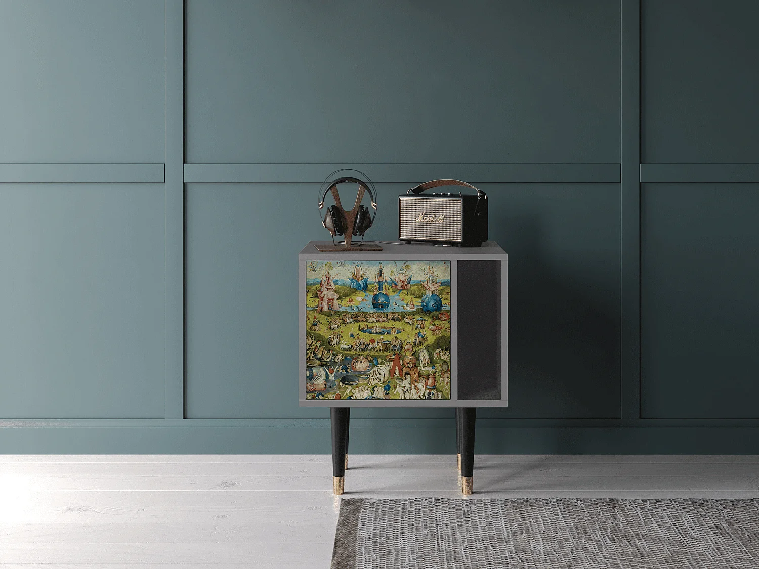 Table de nuit - 57х69х48 cm - S2 - The Garden 2 by Bosch, Gris