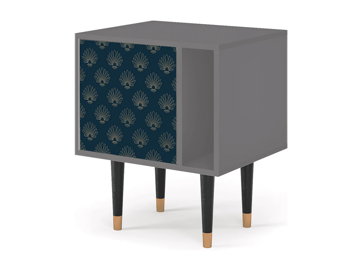 Nachttisch - 57х69х48 cm - S2 - Blue Lotus, Grau