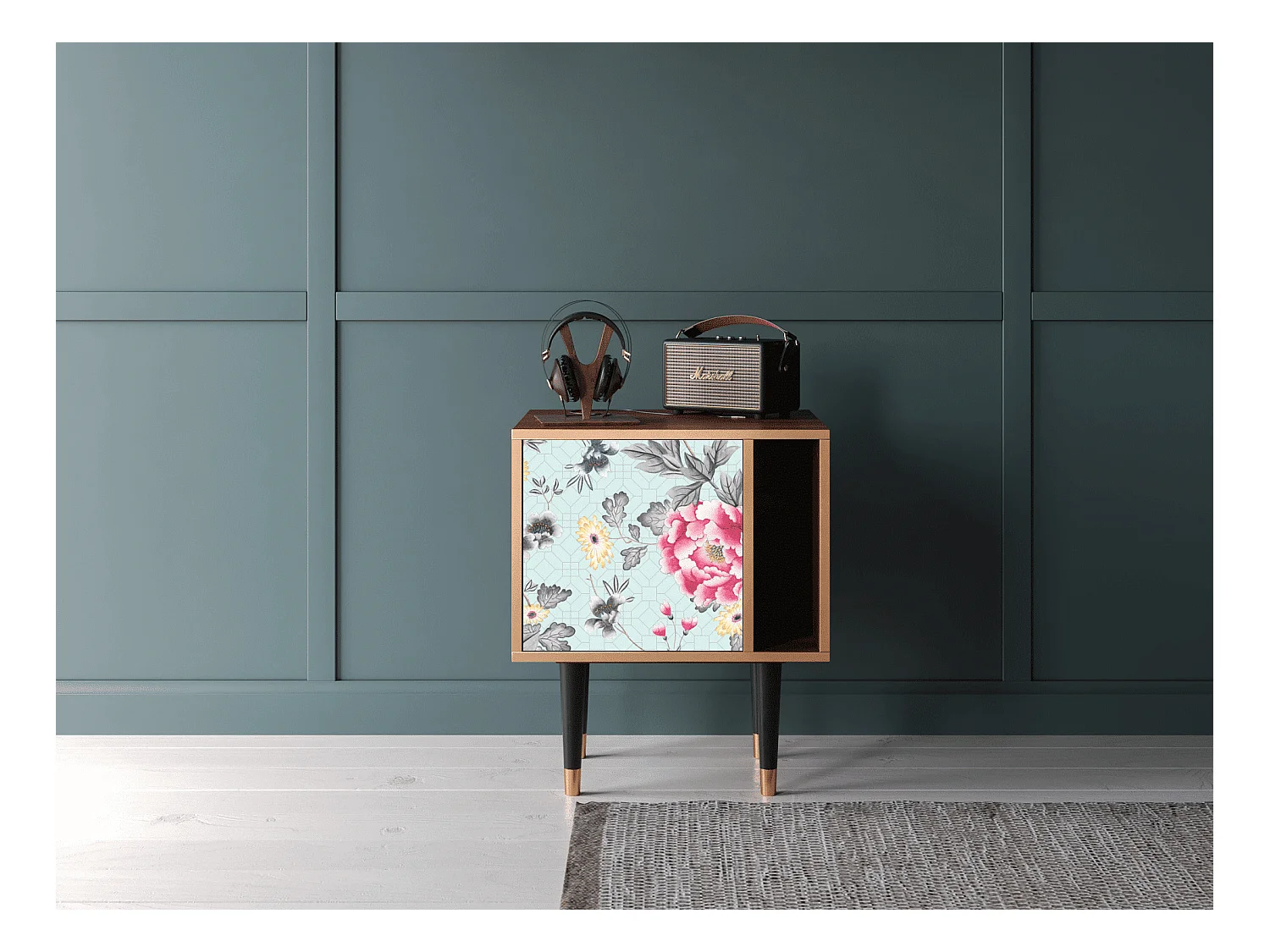 Comodino - 57х69х48 cm - S2 - Sky Garden, Noce