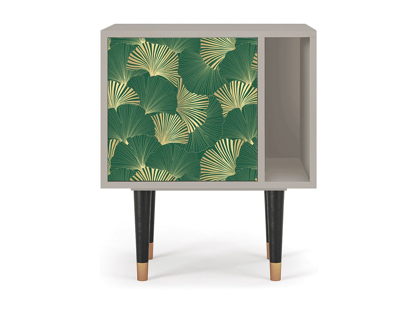 Mesita de noche - 57х69х48 cm - S2 - Gold Ginkgo, Arena