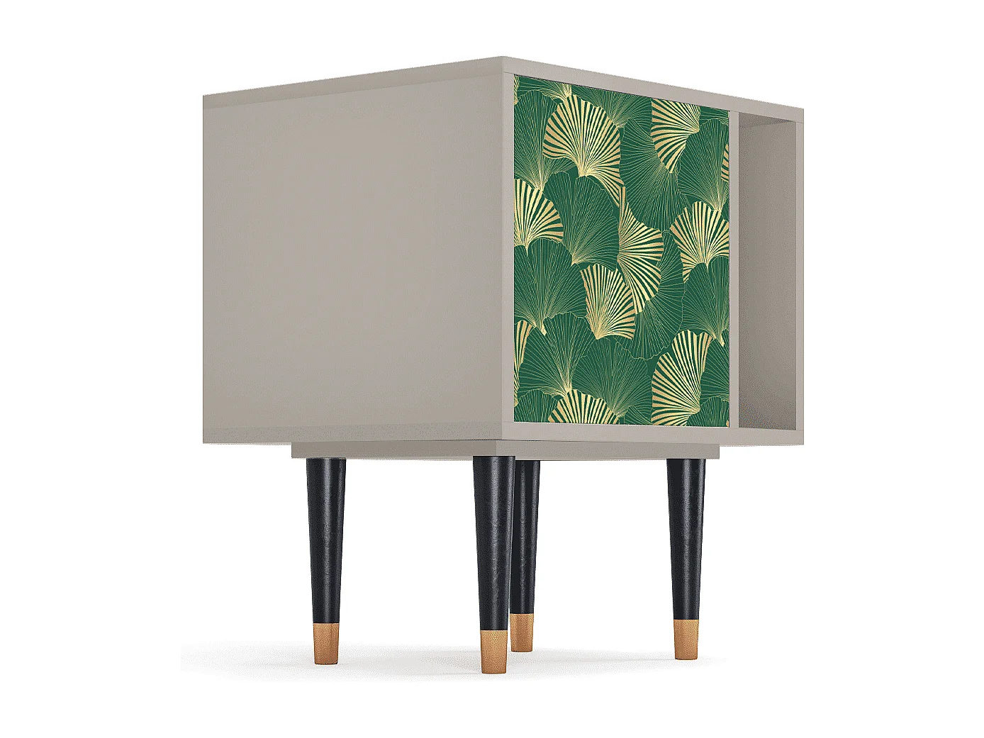 Mesita de noche - 57х69х48 cm - S2 - Gold Ginkgo, Arena