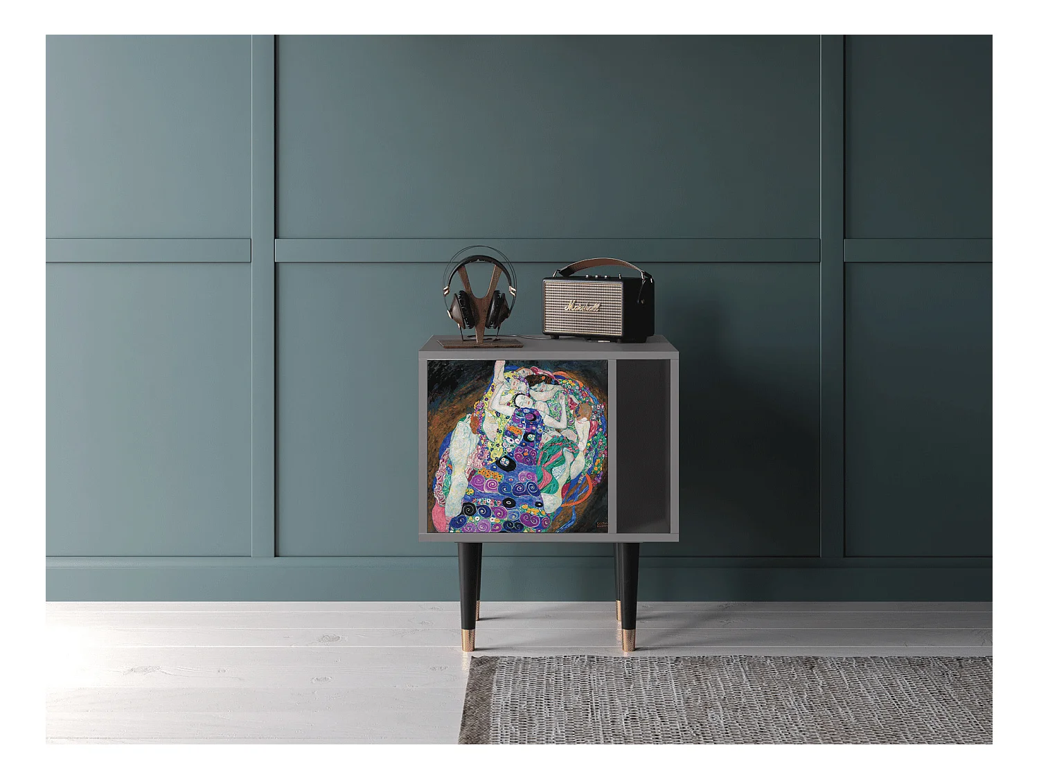 Table de nuit - 57х69х48 cm - S2 - The Maiden by Klimt, Gris
