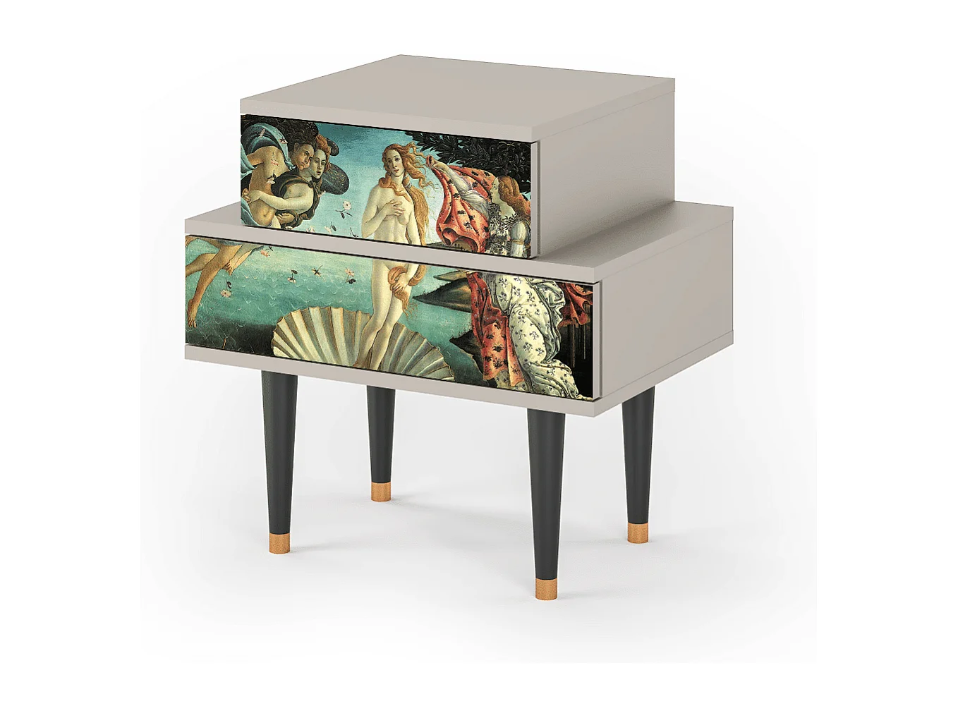 Criado-mudo - 58х58х41 cm - NS1 - The Birth of Venus, Areia