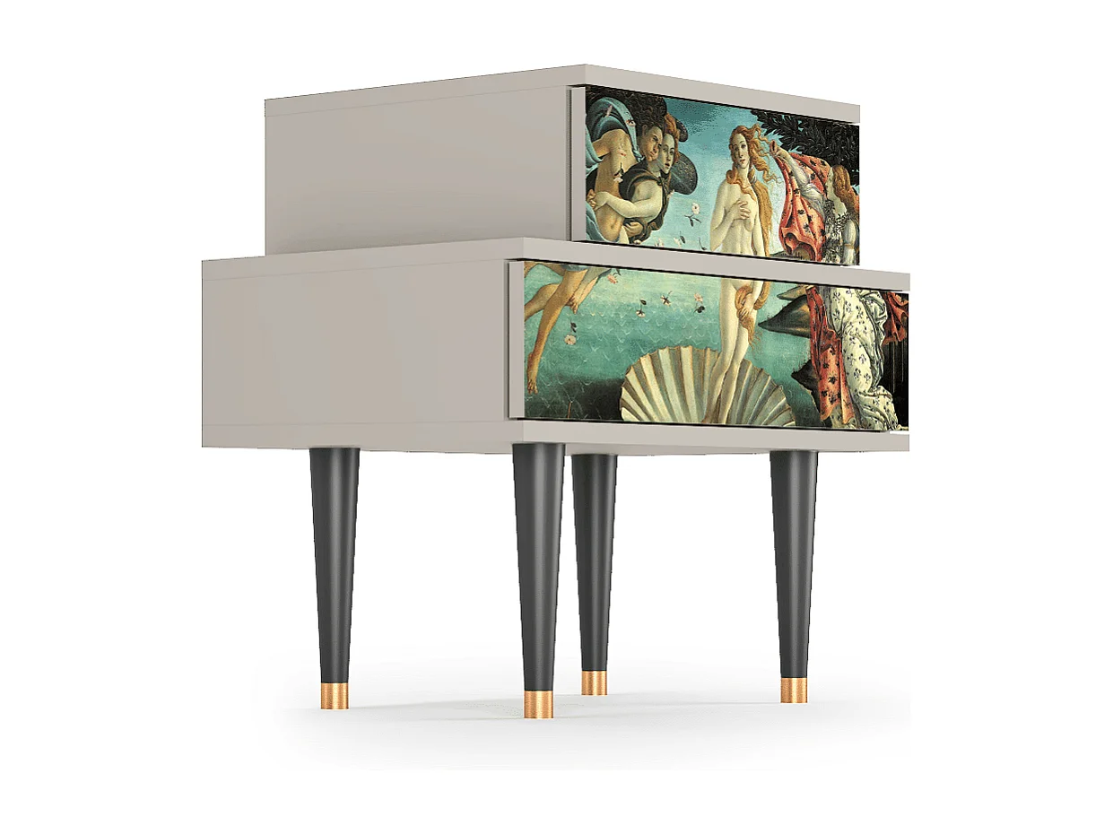 Criado-mudo - 58х58х41 cm - NS1 - The Birth of Venus, Areia