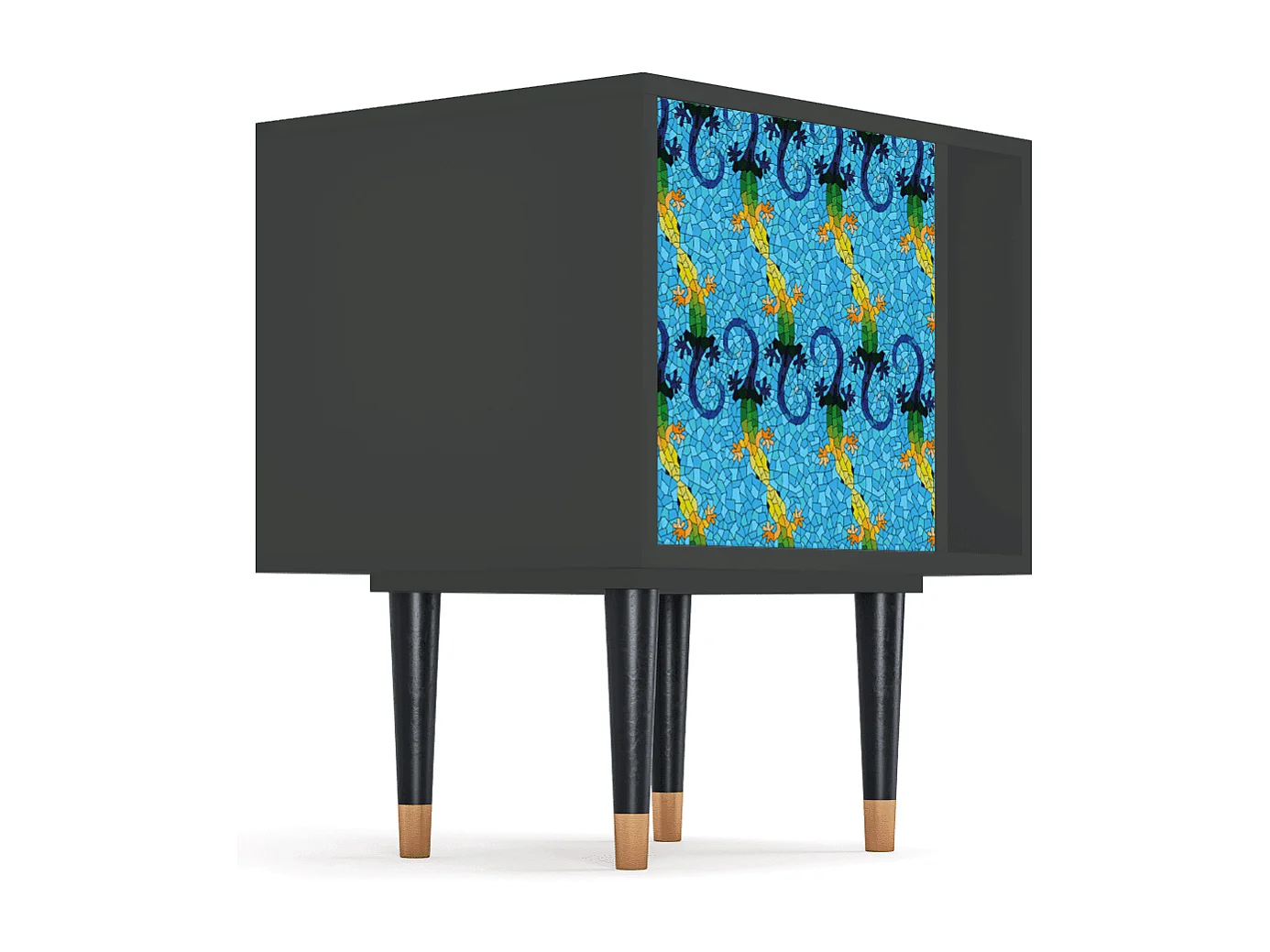 Table de nuit - 57х69х48 cm - S2 - Gaudi's Lizard, Anthracite