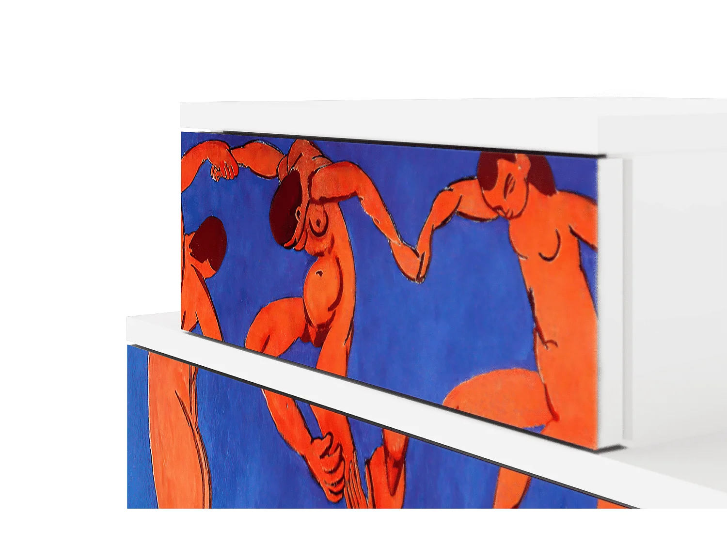 Table de nuit - 58х58х41 cm - NS1 - The Dance by Matisse , Blanc