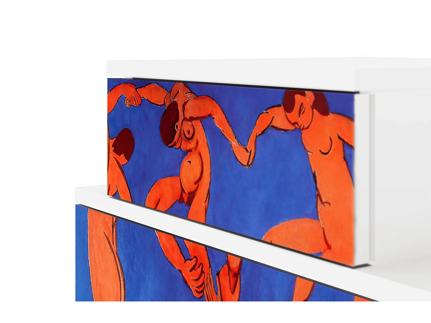 Stolik nocny - 58х58х41 cm - NS1 - The Dance by Matisse , Biały