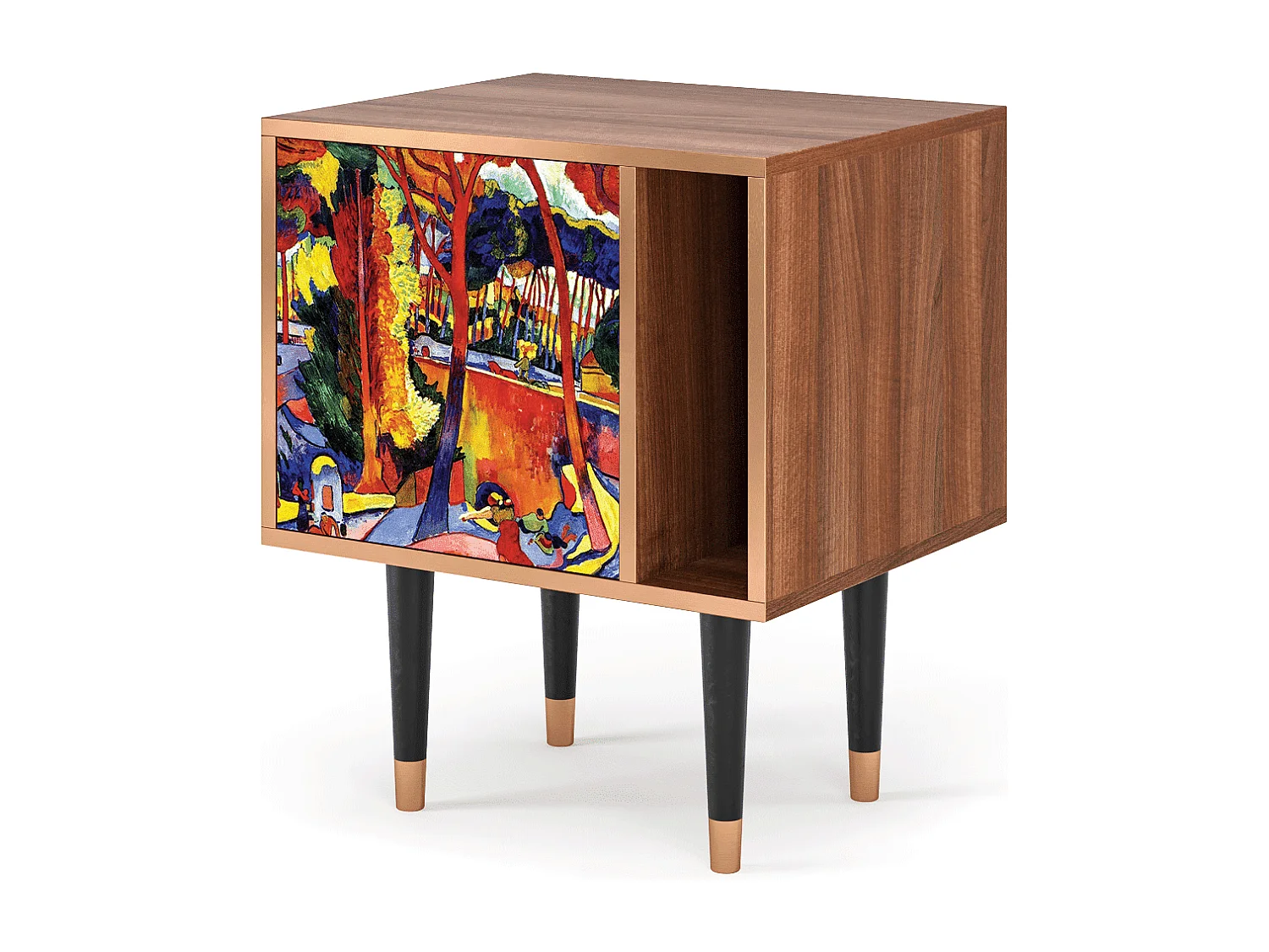 Table de nuit - 57х69х48 cm - S2 - The Turning Road, Noyer