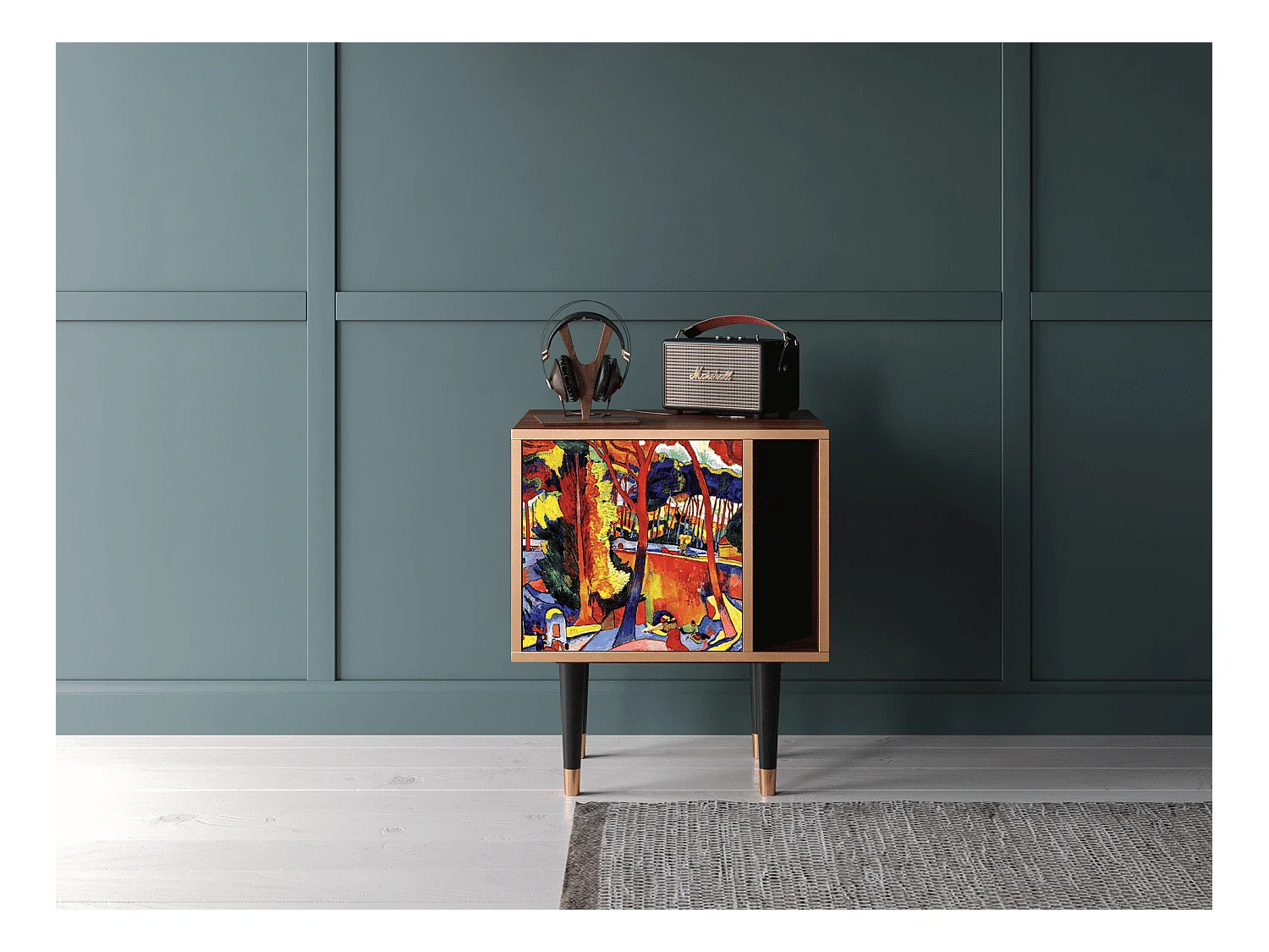 Nachttisch - 57х69х48 cm - S2 - The Turning Road, Walnuss