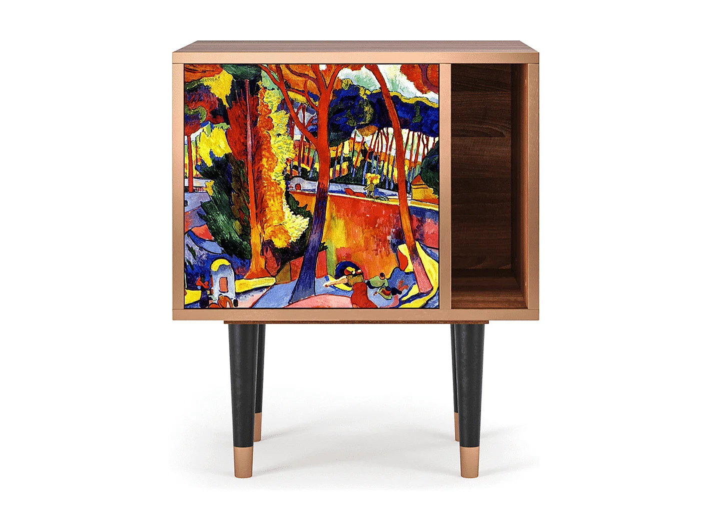 Table de nuit - 57х69х48 cm - S2 - The Turning Road, Noyer