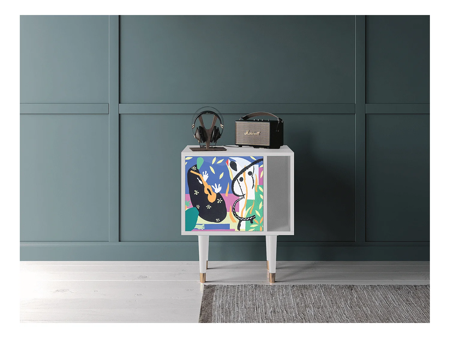Criado-mudo - 57х69х48 cm - S2 - La Tristesse du Roi, Branco