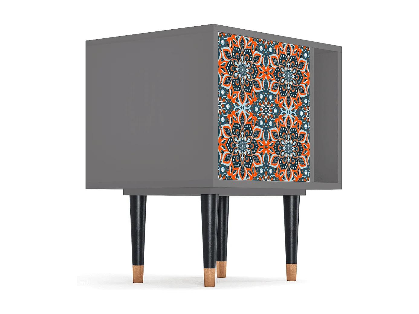 Table de nuit - 57х69х48 cm - S2 - Fire Beetle, Gris