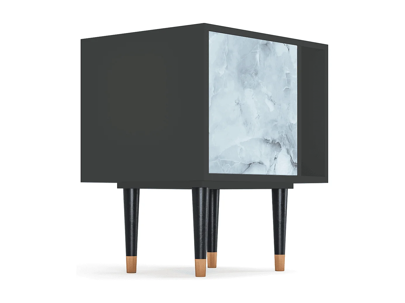 Table de nuit - 57х69х48 cm - S2 - Glacial Colour, Anthracite