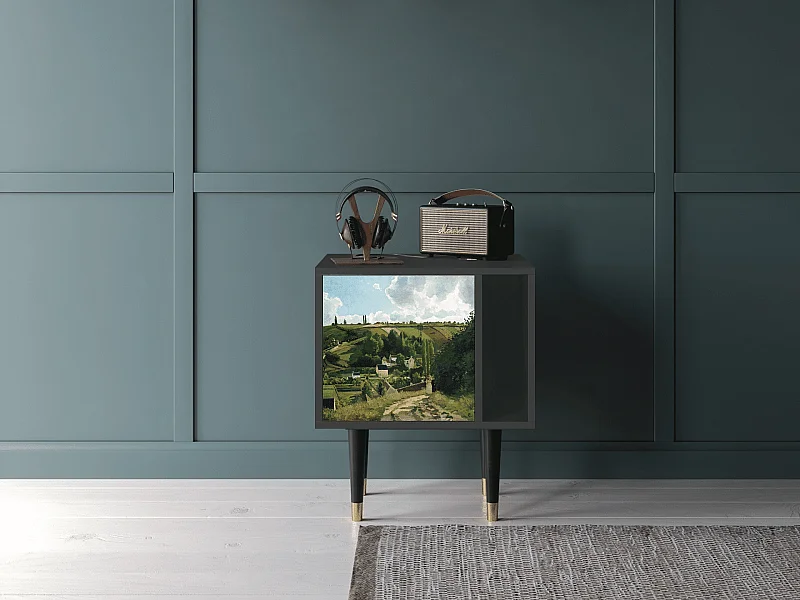 Stolik nocny - 57х69х48 cm - S2 - Jalais Hill by Pissarro, Antracyt