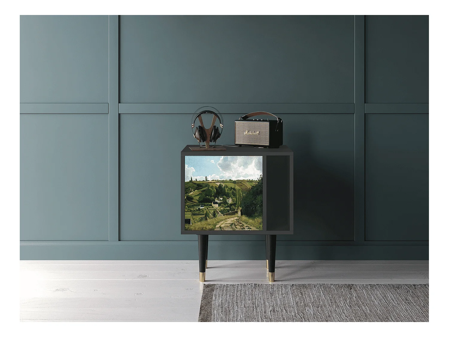 Comodino - 57х69х48 cm - S2 - Jalais Hill by Pissarro, Antracite