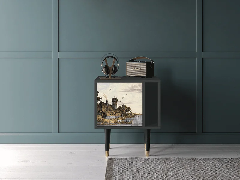 Comodino - 57х69х48 cm - S2 - Mill along a River, Antracite