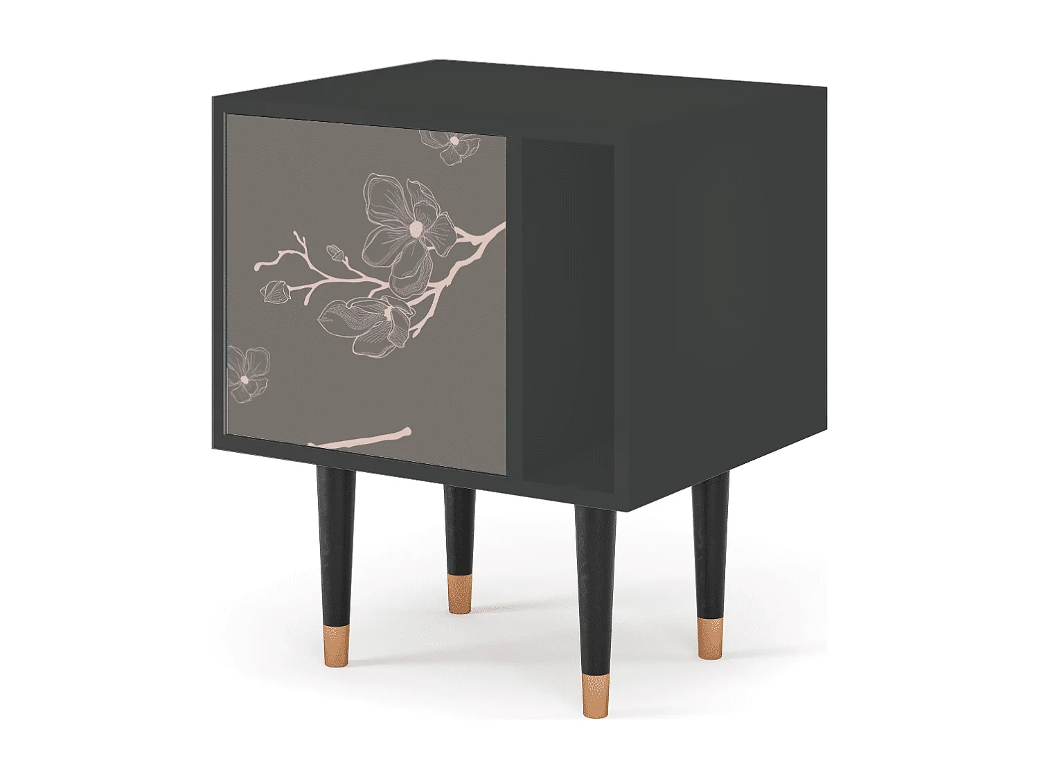 Table de nuit - 57х69х48 cm - S2 - Cherry Blossom, Anthracite
