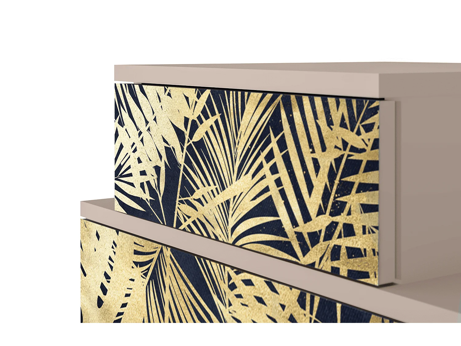 Table de nuit - 58х58х41 cm - NS1 - Jungle Vibes, Latte