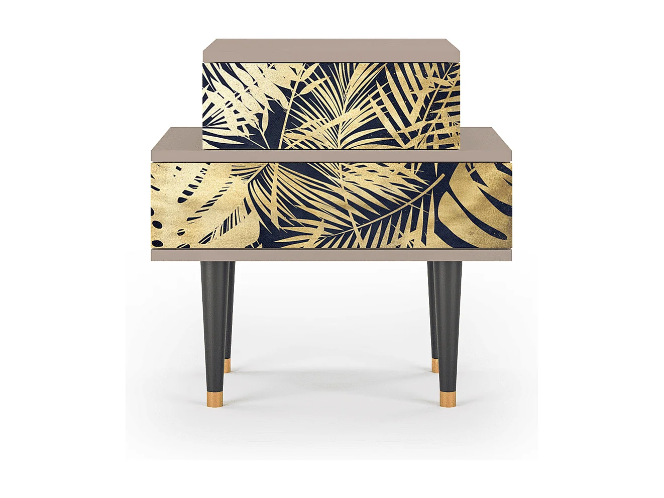 Comodino - 58х58х41 cm - NS1 - Jungle Vibes, Latte