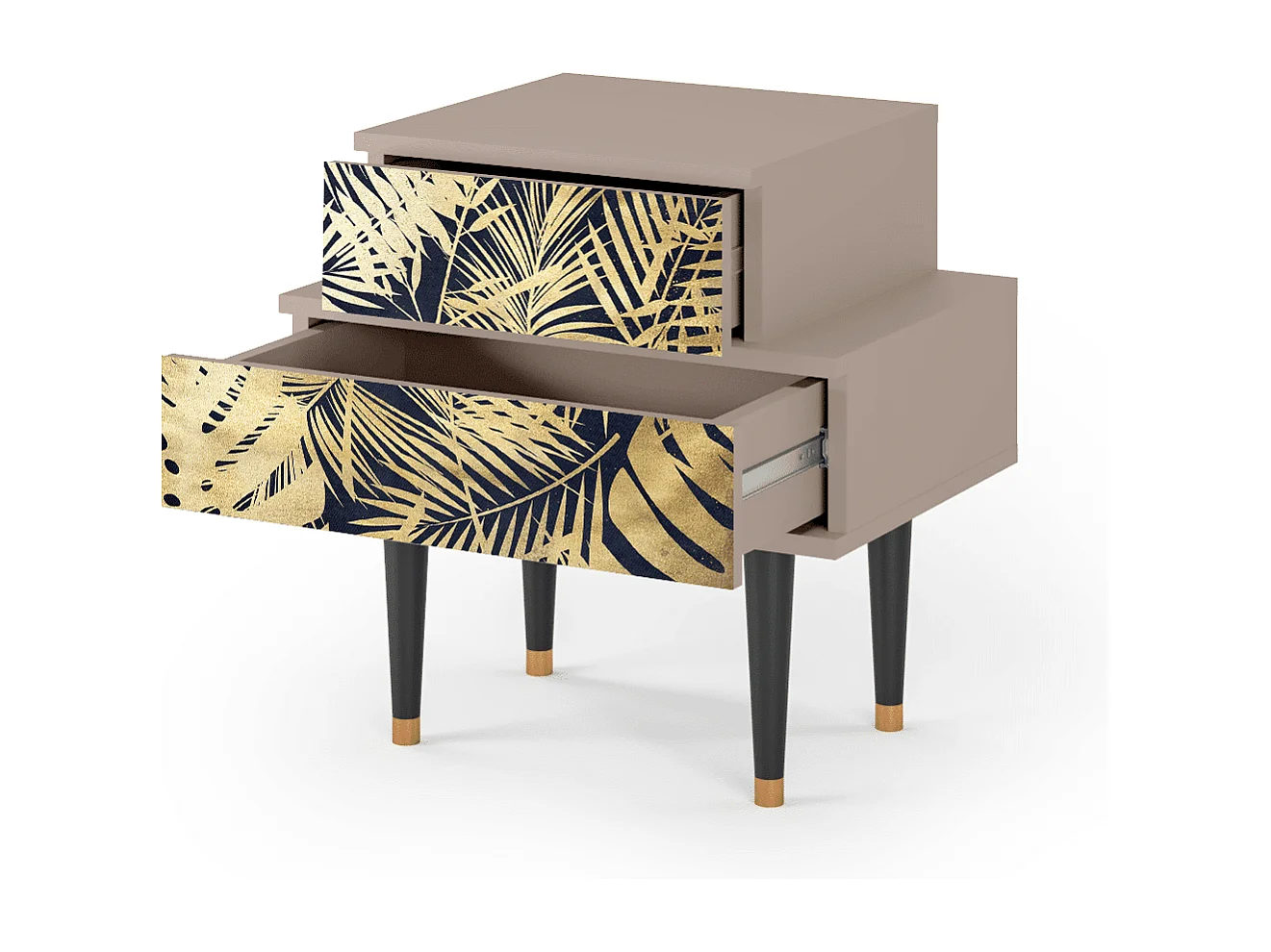 Comodino - 58х58х41 cm - NS1 - Jungle Vibes, Latte