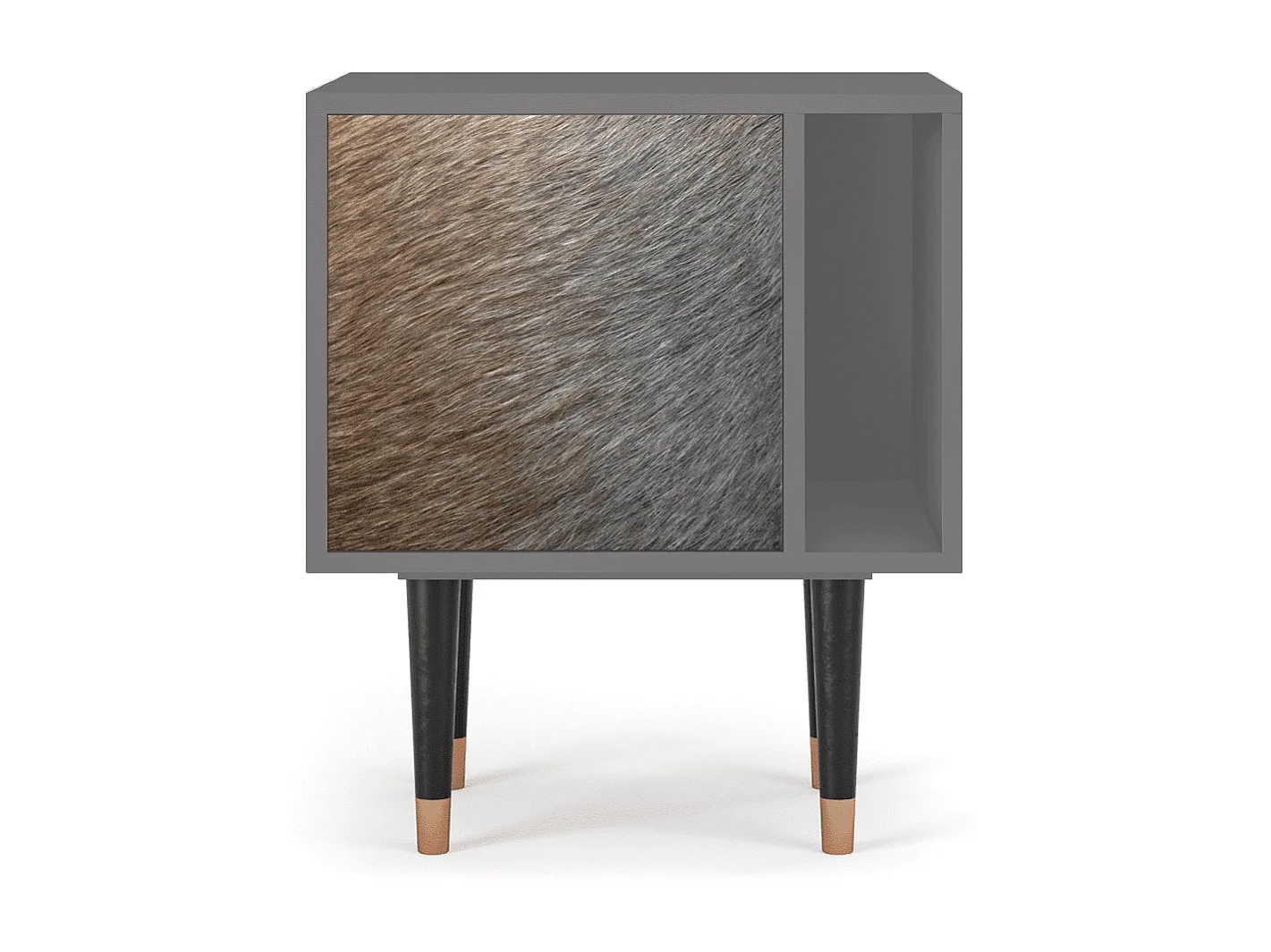 Nachtkastje - 57х69х48 cm - S2 - Peanut Hair, Grijs
