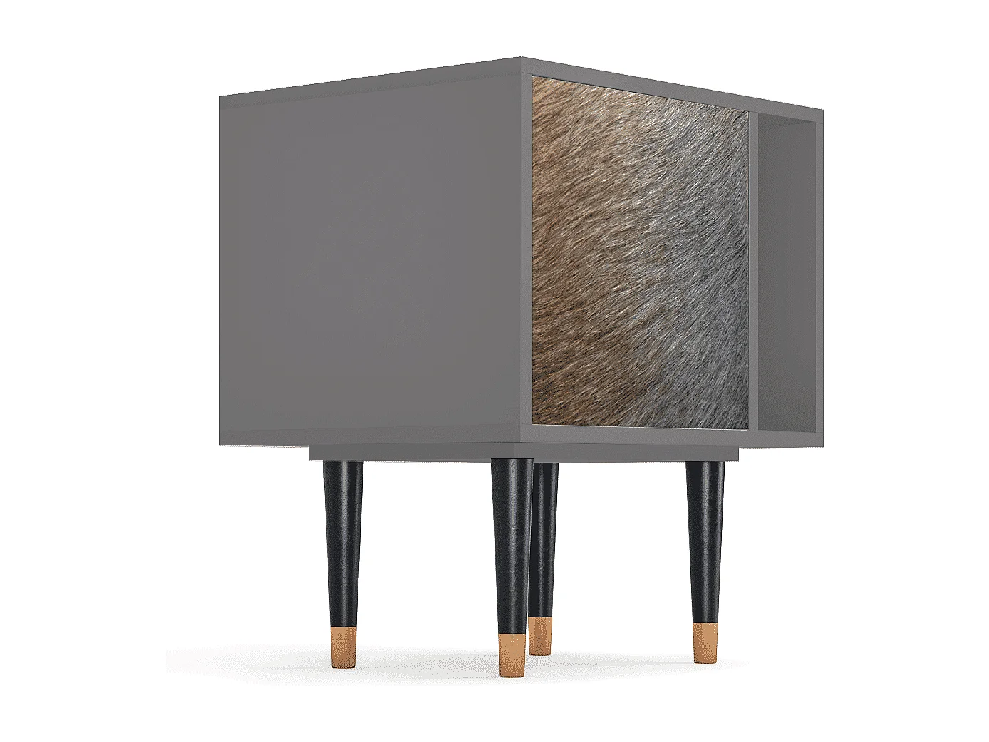 Nachtkastje - 57х69х48 cm - S2 - Peanut Hair, Grijs