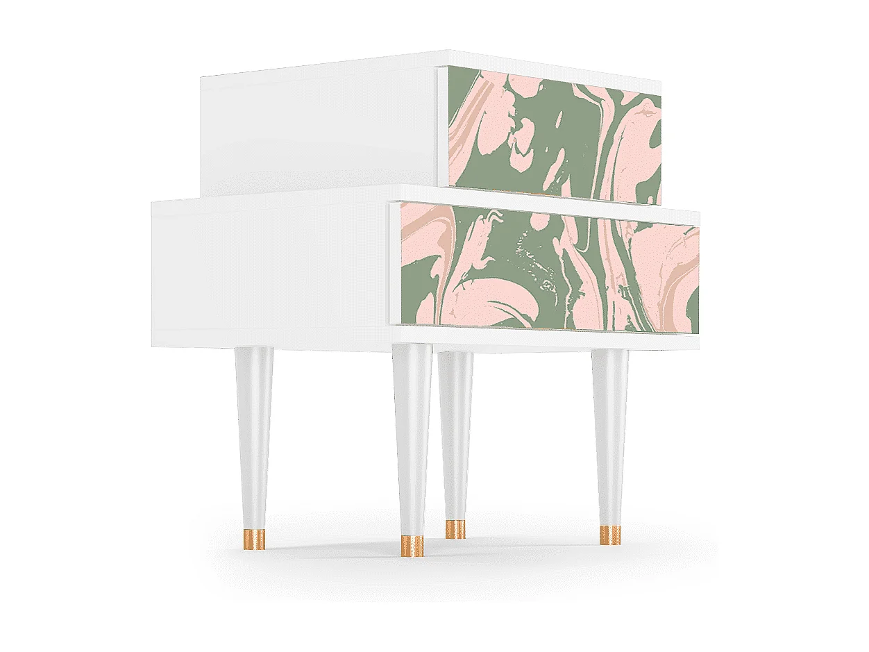 Criado-mudo - 58х58х41 cm - NS1 - Plant of the Dessert, Branco