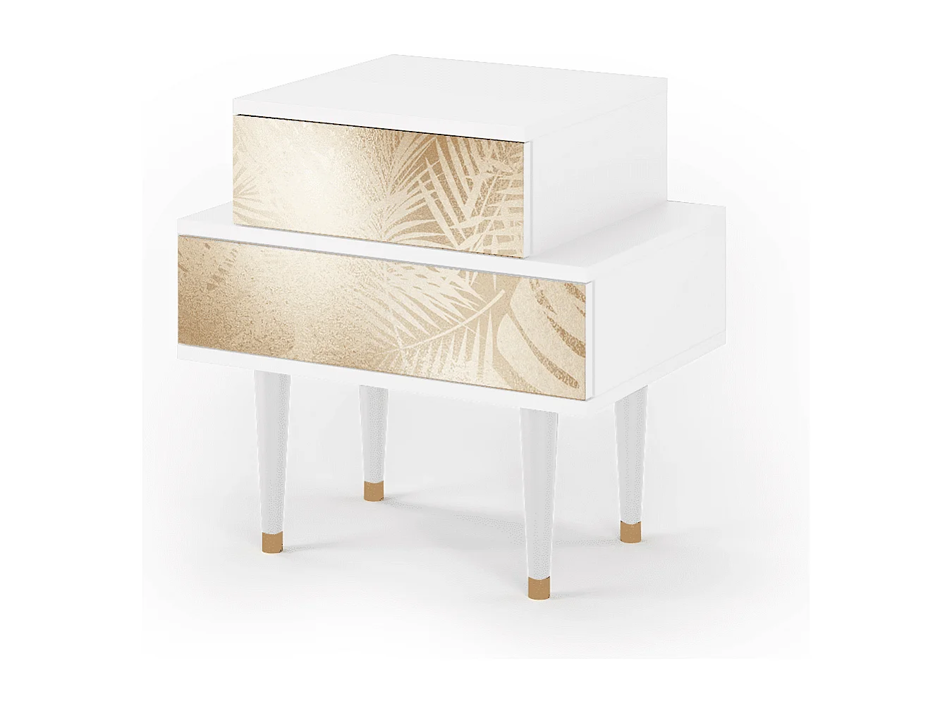 Table de nuit - 58х58х41 cm - NS1 - Plant of the Dessert, Blanc